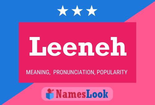 Leeneh Name Poster