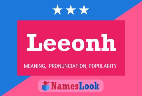 Leeonh Name Poster