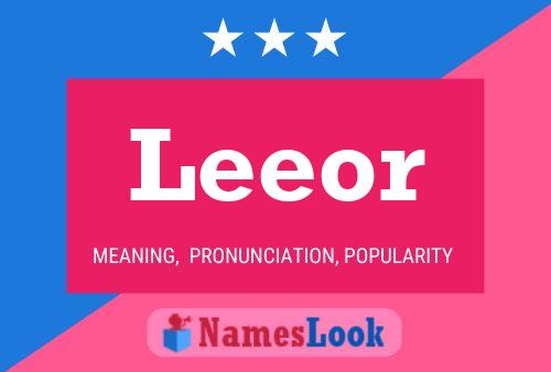 Leeor Name Poster