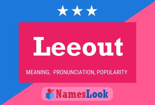 Leeout Name Poster