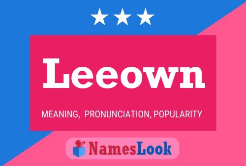 Leeown Name Poster