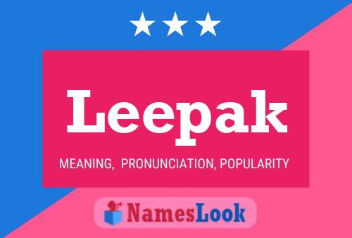 Leepak Name Poster