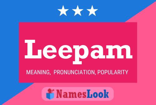 Leepam Name Poster