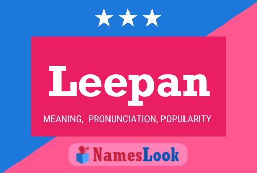 Leepan Name Poster