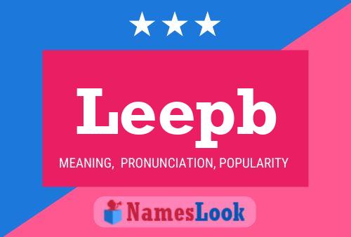 Leepb Name Poster