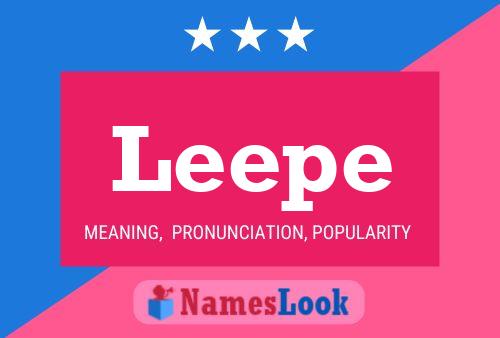 Leepe Name Poster