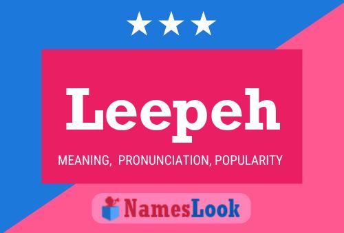 Leepeh Name Poster