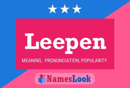 Leepen Name Poster