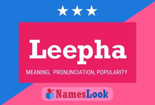 Leepha Name Poster