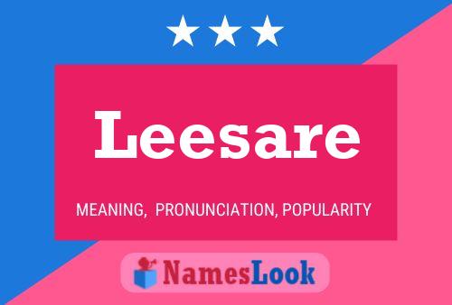 Leesare Name Poster