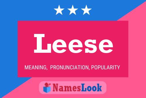 Leese Name Poster