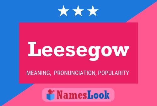 Leesegow Name Poster