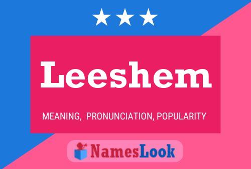 Leeshem Name Poster