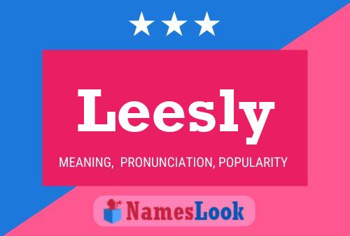 Leesly Name Poster