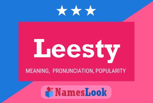 Leesty Name Poster