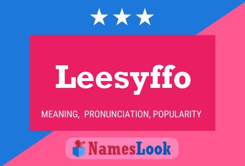 Leesyffo Name Poster