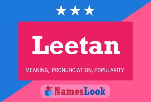 Leetan Name Poster