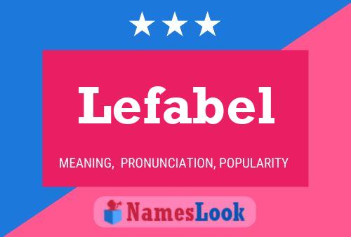 Lefabel Name Poster