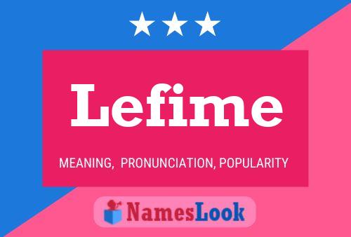 Lefime Name Poster