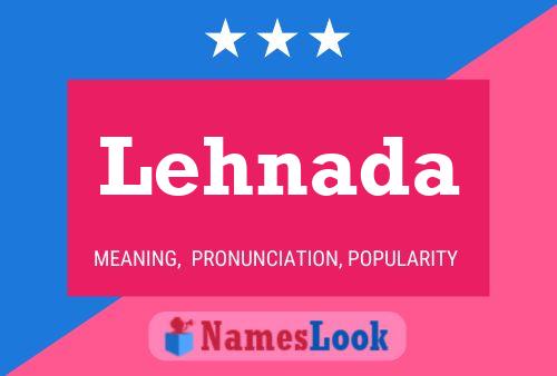 Lehnada Name Poster