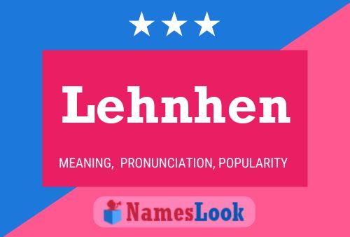 Lehnhen Name Poster