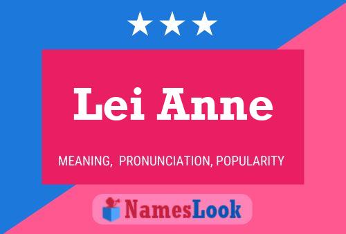 Lei Anne Name Poster