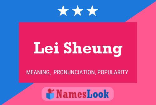 Lei Sheung Name Poster