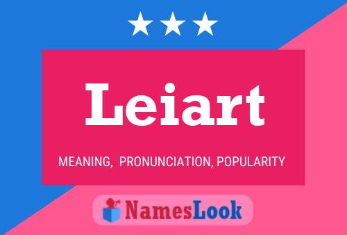 Leiart Name Poster