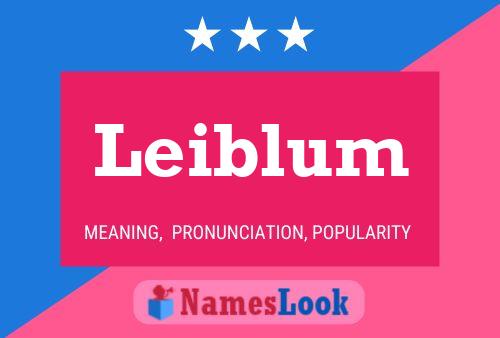 Leiblum Name Poster