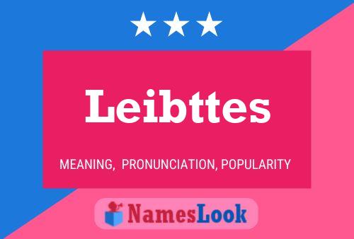 Leibttes Name Poster