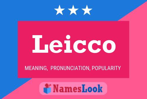 Leicco Name Poster