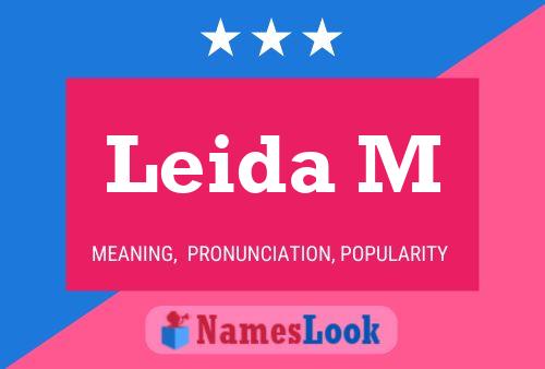 Leida M Name Poster