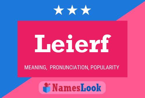 Leierf Name Poster