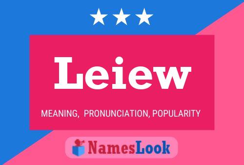 Leiew Name Poster