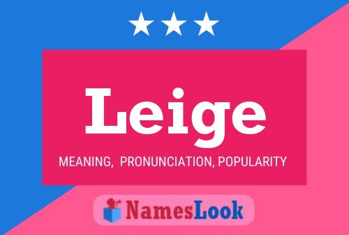 Leige Name Poster