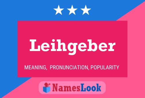 Leihgeber Name Poster