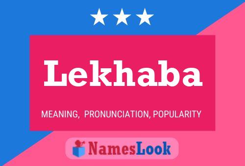 Lekhaba Name Poster