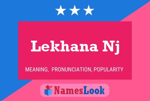 Lekhana Nj Name Poster