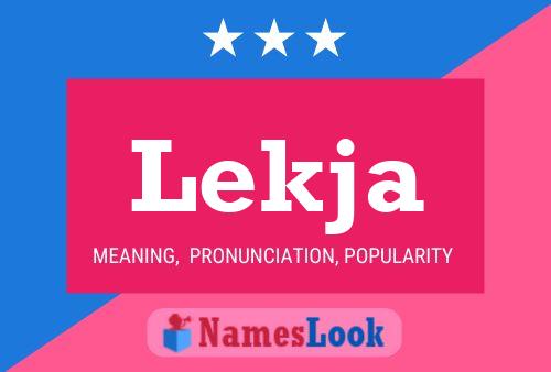 Lekja Name Poster