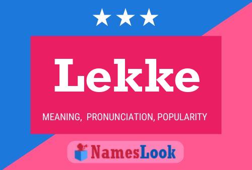 Lekke Name Poster