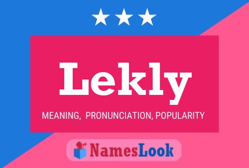 Lekly Name Poster