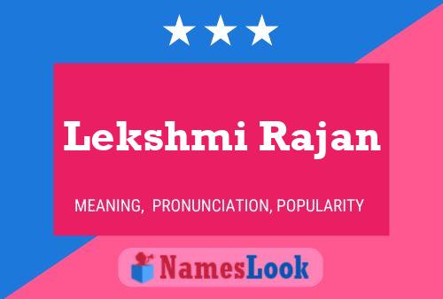 Lekshmi Rajan Name Poster