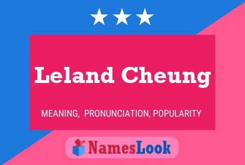 Leland Cheung Name Poster