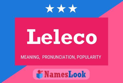 Leleco Name Poster