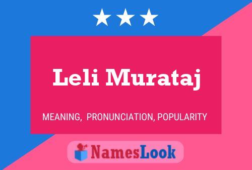 Leli Murataj Name Poster