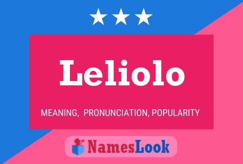 Leliolo Name Poster