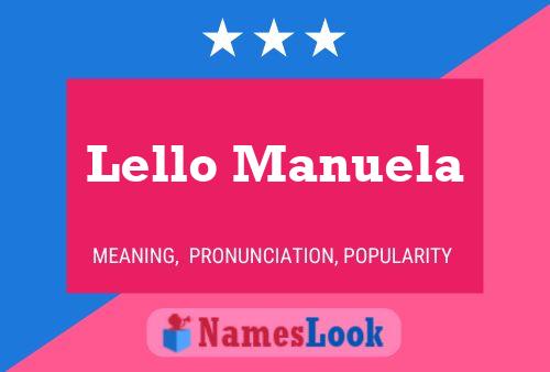 Lello Manuela Name Poster