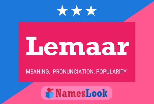 Lemaar Name Poster