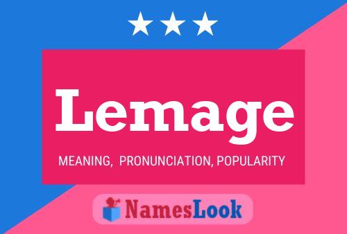 Lemage Name Poster