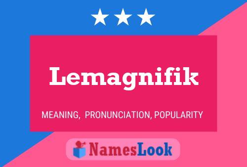 Lemagnifik Name Poster